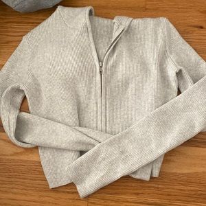 Brandy cropped zip up